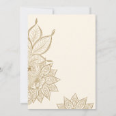  kreuken en goudmahndi Henna Kaart (Achterkant)