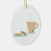 Kreuken en thee keramisch ornament (Rechts)