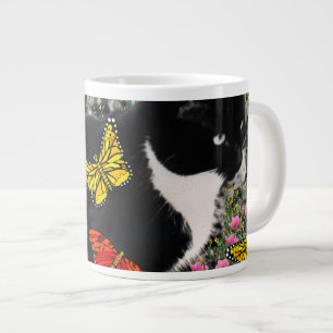 Kreuken in Butterflies - Tux Kitty Cat Grote Koffiekop