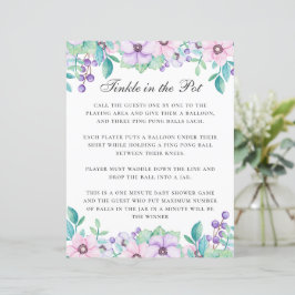 Kreuken in de pot. Paars baby shower