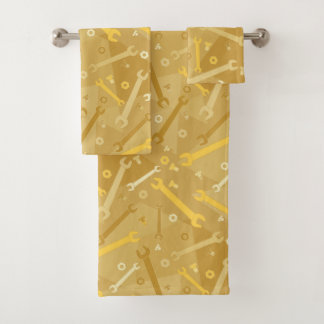 Kreuken, moeren en bouten bad handdoek