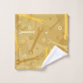 Kreuken, moeren en bouten bad handdoek (Wasdoekje)