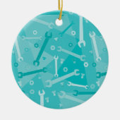 Kreuken, moeren en bouten keramisch ornament (Voorkant)