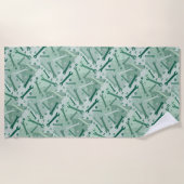 Kreuken, moeren en bouten strandlaken (Voorkant)