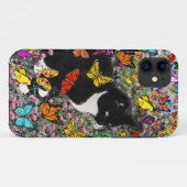 Kreuken op vlinders - Tuxedo-Kat Case-Mate iPhone Case (Achterkant (horizontaal))