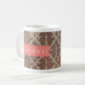 Kreuken! Patroonroze Koffiemok (Voorkant links)