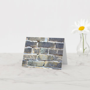 Kreukgeklets zout brick-muur kaart