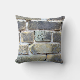 Kreukgeklets zout brick-muur kussen