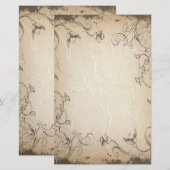 Kreukgekreukelde Antiek banketbakkerij Briefpapier (Voorkant / Achterkant)