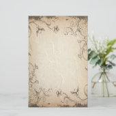 Kreukgekreukelde Antiek banketbakkerij Briefpapier (Staand voorkant)