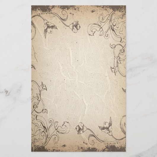 Kreukgekreukelde Antiek banketbakkerij Briefpapier (Voorkant)