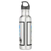 Kreukgepersonaliseerde waterfles waterfles  (Achterkant)