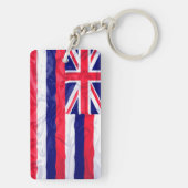 Kreukgerichte vlag Hawaii Sleutelhanger (achterkant)