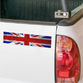 Kreukgerichte vlag van de Unie Bumpersticker (Op Truck)