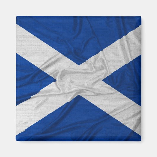Kreukgerichte vlag van Schotland Magneet (Voorkant)