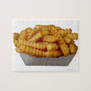 Kreukgesneden friet legpuzzel