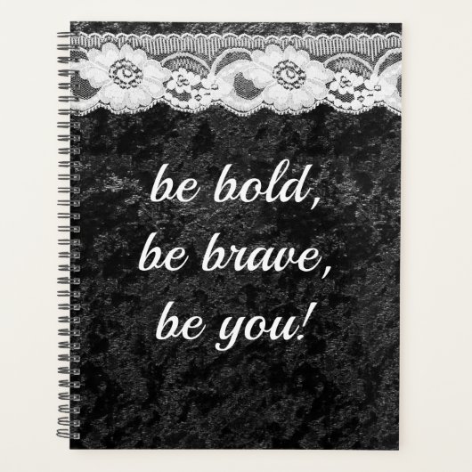 Kreukgewalst loopgraaf Glam Jewelry Planner BW (Voorkant)