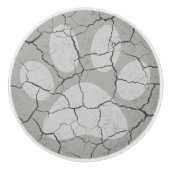 Kreukgrijze wasbak keramische knop (Voorkant)