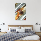 kreukhout met drijfhout canvas afdruk (Insitu (Slaapkamer))