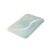 Kreukhuis Nautical Turtle Aqua Blue ID623 Badmat (Gekanteld)