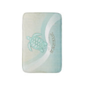 Kreukhuis Nautical Turtle Aqua Blue ID623 Badmat (Voorkant Verticaal)