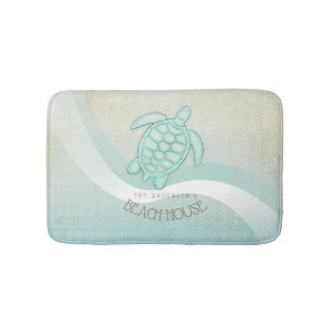 Kreukhuis Nautical Turtle Aqua Blue ID623 Badmat