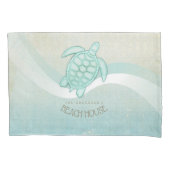 Kreukhuis Nautical Turtle Aqua Blue ID623 Kussensloop (Voorkant)