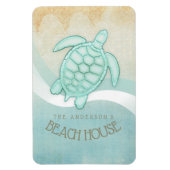 Kreukhuis Nautical Turtle Aqua Blue ID623 Magneet (Verticaal)