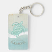 Kreukhuis Nautical Turtle Aqua Blue ID623 Sleutelhanger (achterkant)