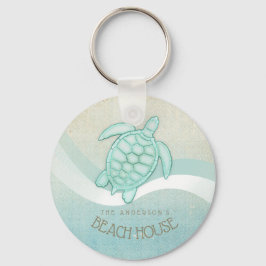 Kreukhuis Nautical Turtle Aqua Blue ID623 Sleutelhanger