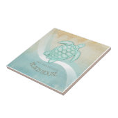 Kreukhuis Nautical Turtle Aqua Blue ID623 Tegeltje (Zijkant)