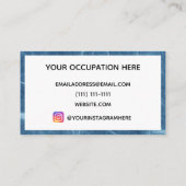 Kreukijsmarmer Visitekaartje (Achterkant)