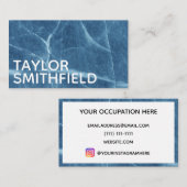 Kreukijsmarmer Visitekaartje (Voorkant / Achterkant)