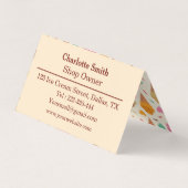 Kreukkleurig ijspatroon, aangepast visitekaartje (Achterkant)