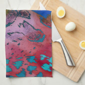 Kreukkleurige vingerafdrukken theedoek (Quarter Fold)