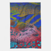 Kreukkleurige vingerafdrukken theedoek (Verticaal)