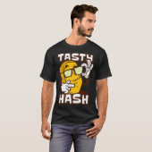 Kreukknobbels ontbijtvoedsel Hash Bruin grill T-shirt (Voorkant volledig)