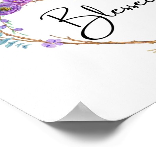 Kreukloos Poster met kop (Hoek)