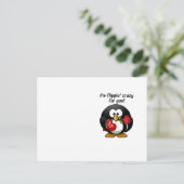 Kreukloos voor je Valentijnsdag Penguin Feestdagenkaart (Staand voorkant)
