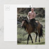 Kreukloze Poetin haalt een paard uit Briefkaart (Voorkant / Achterkant)