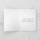 Kreukpap met 75e jaarballon kaart (Binnen)