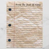 Kreukpapier met briefhoofd (Voorkant)