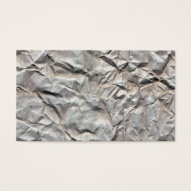 Kreukpapier Visitekaartje (Voorkant)