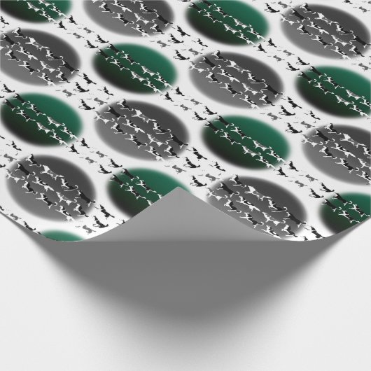 Kreukpapier voor kerstgerechten cadeaupapier (Hoek)