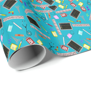 Kreukschroot blauw cadeaupapier
