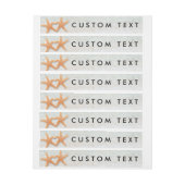 Kreukstaarten hartsreep rond Uitnodigt labels uit Adreslabel Wikkel (Vel)