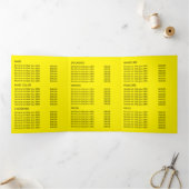 Kreukstaarvis, Beauty Salon Tri Fold Flyer Drieluik Uitnodiging (Binnen)