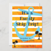 Kreukstateroom van Oranje achtergrond magneet Magnetische Uitnodiging (Voorkant)