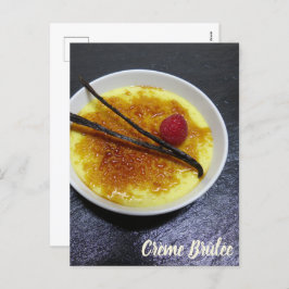 Kreuksteenslag op leisteen met frambozen en vanill feestdagenkaart