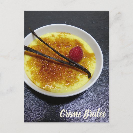 Kreuksteenslag op leisteen met frambozen en vanill feestdagenkaart (Voorkant)